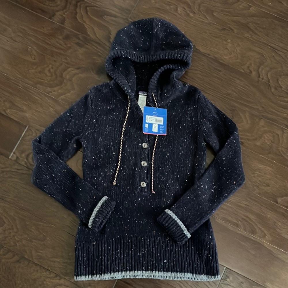 NWT Patagonia small ranchito navy sweater pullover